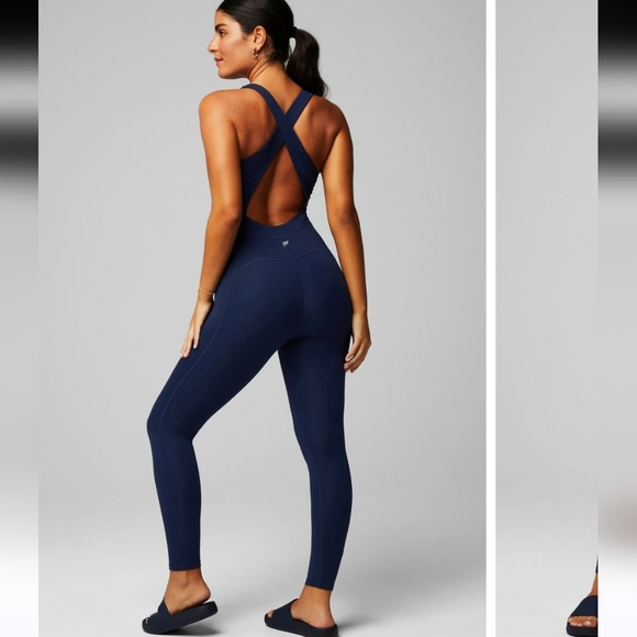 Fabletics Navy Jumpsuit - Picture 2 of 13